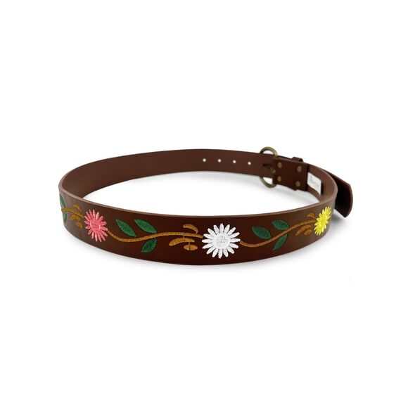 9692 Belts For Women Western Fashion Boho Embroidery Pu Leather Belt main image 5